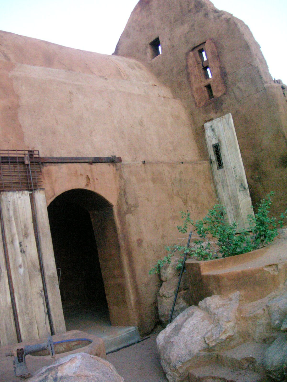 Damaraland — exterior, clay wall in afternoon light